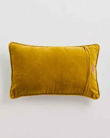 Avocado Angles Velvet Rectangle Cushion